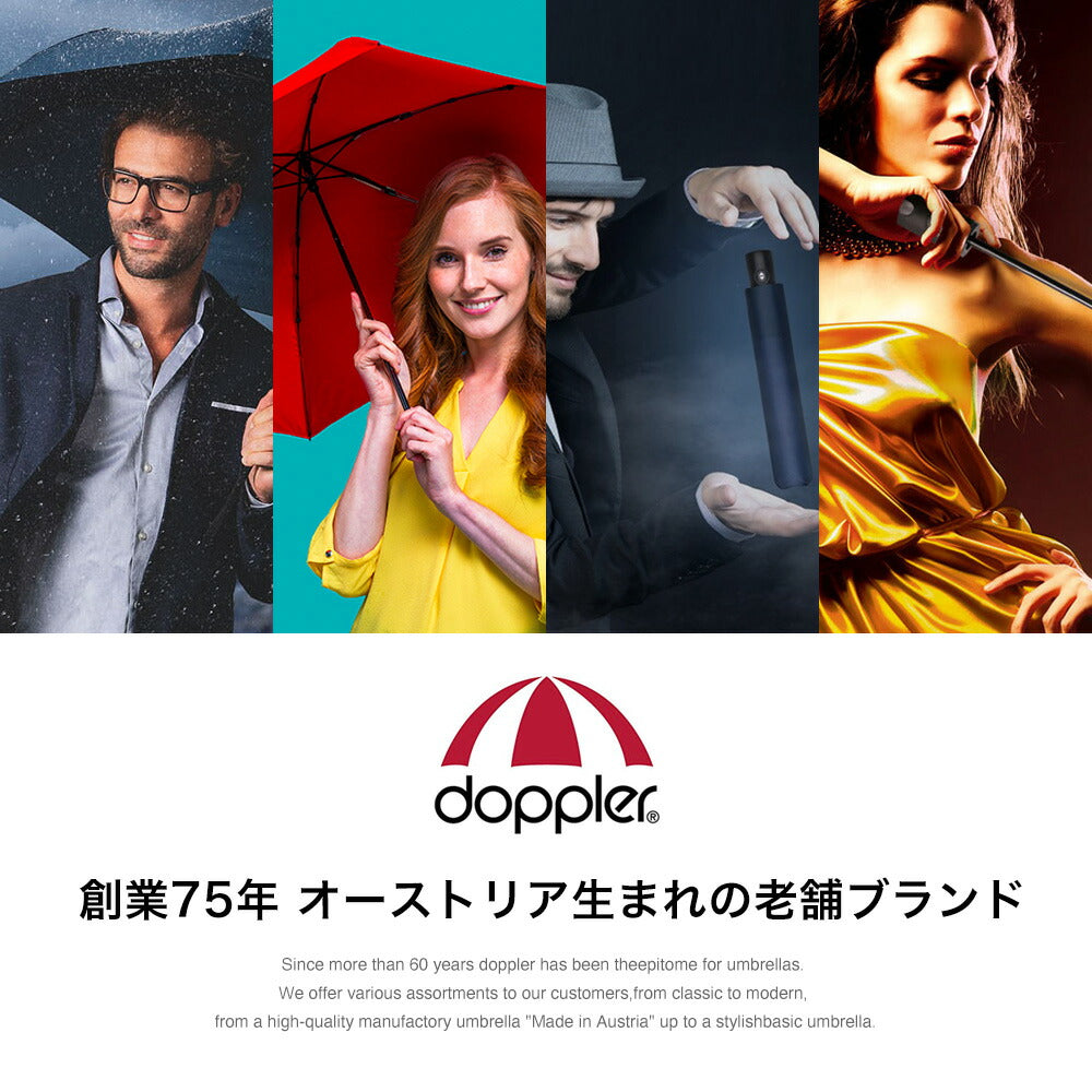 ドップラー折り畳み傘：日常を彩る機能美と携帯性の追求