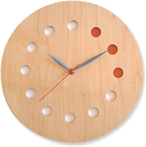 スライドショーcosine(コサイン)掛け時計（カラー） 木製 掛時計 【おしゃれ】 CW-01CM  【旭川家具】の画像を開く
