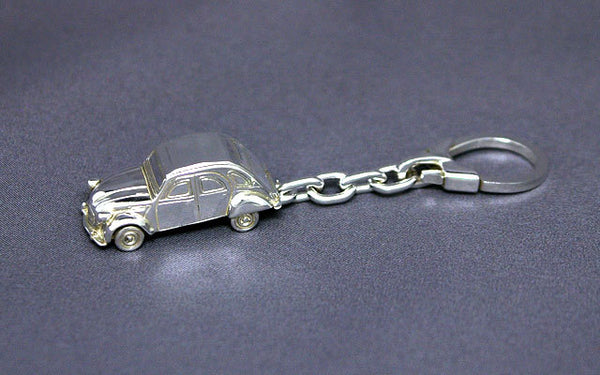 60's/フランス/AZ/シトロエン2CV/キーホルダー/サハラ/GS/DS23 SilverCar(シルバーカー)キーホルダー・シトロエン2CV 銀細工