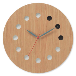 スライドショーcosine(コサイン)掛け時計カラー（ナラ材） 木製 掛時計 【おしゃれ】 CW-01CN  【旭川家具】の画像を開く
